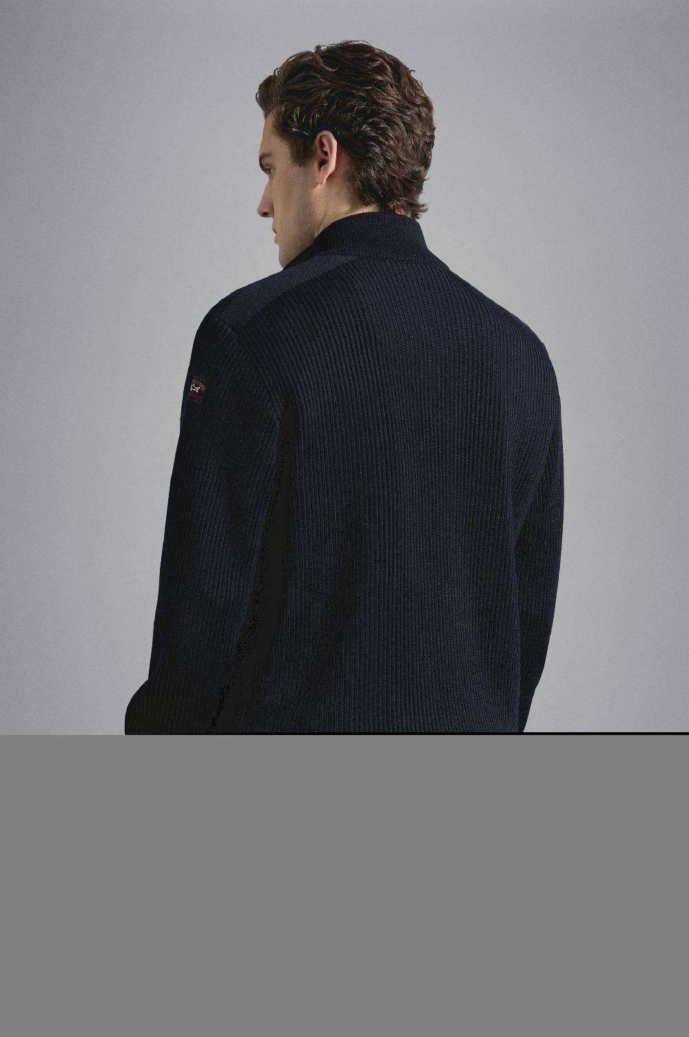 Paul & Shark Cardigan in lana con zip e badge iconico Paul & Shark Vendita Economica