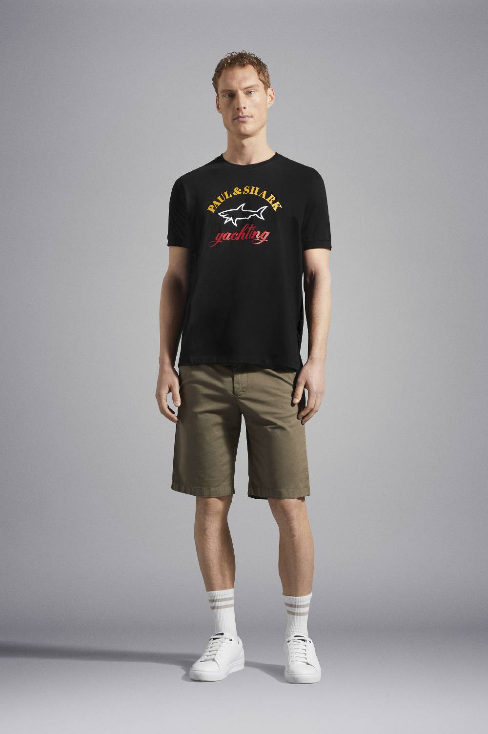 Paul & Shark T-Shirt in cotone con Logo stampato Paul & Shark Grande vendita