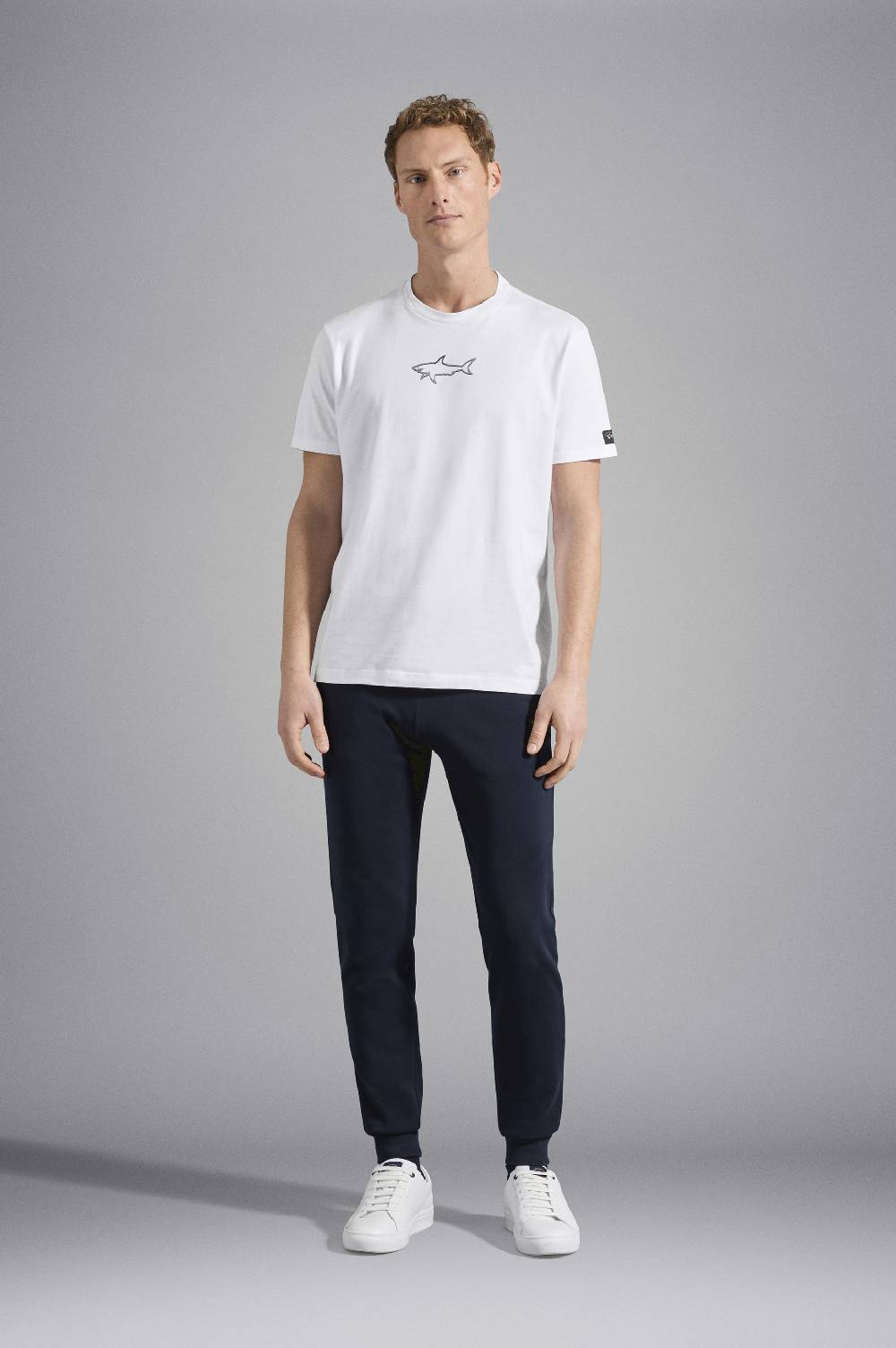 Paul & Shark Pantalone sportivo in cotone con badge iconico Paul & Shark Offerta Anniversario
