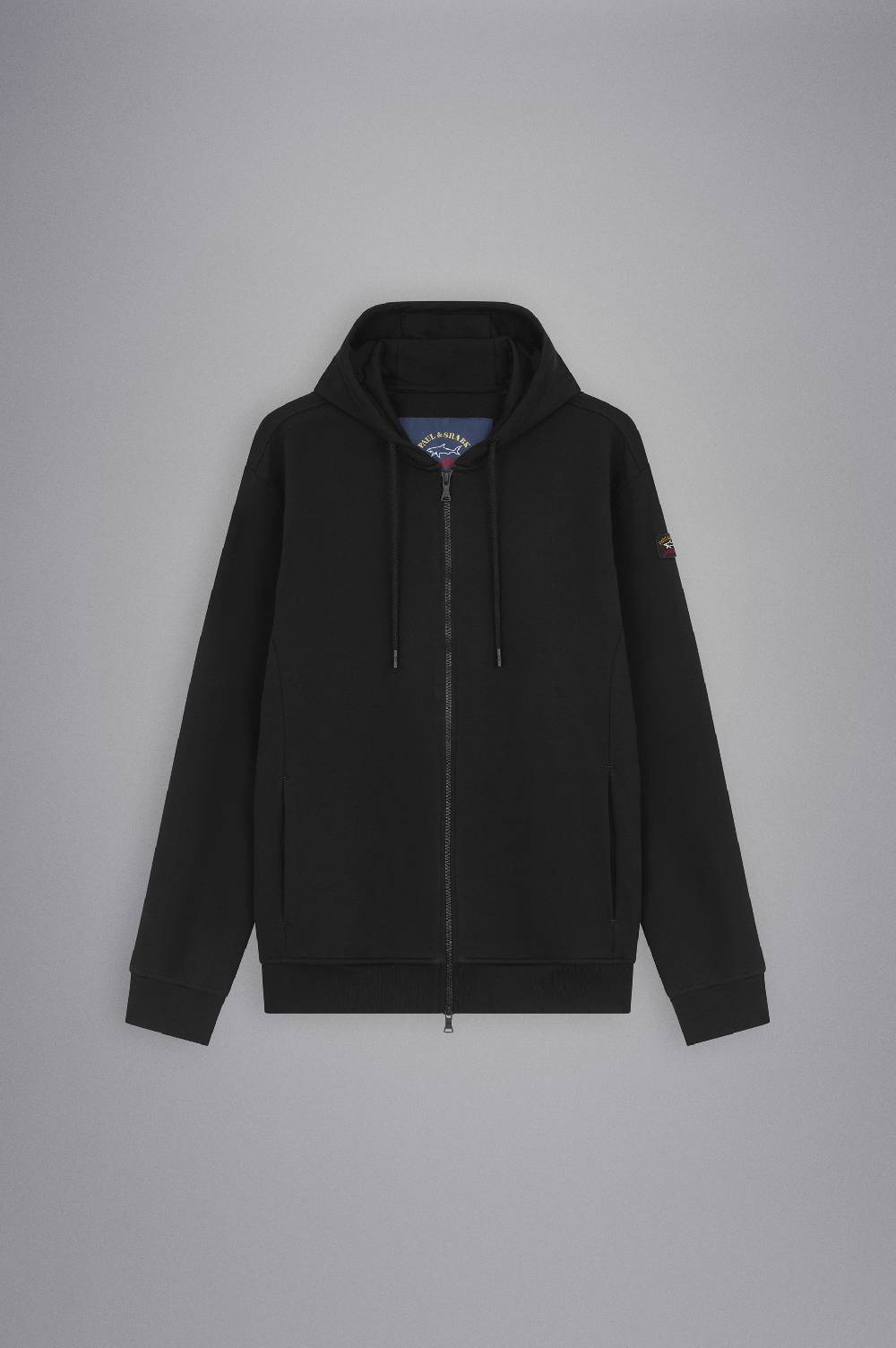 Paul & Shark Felpa con zip in cotone con badge iconico Paul & Shark Smaltimento dello stoccaggio