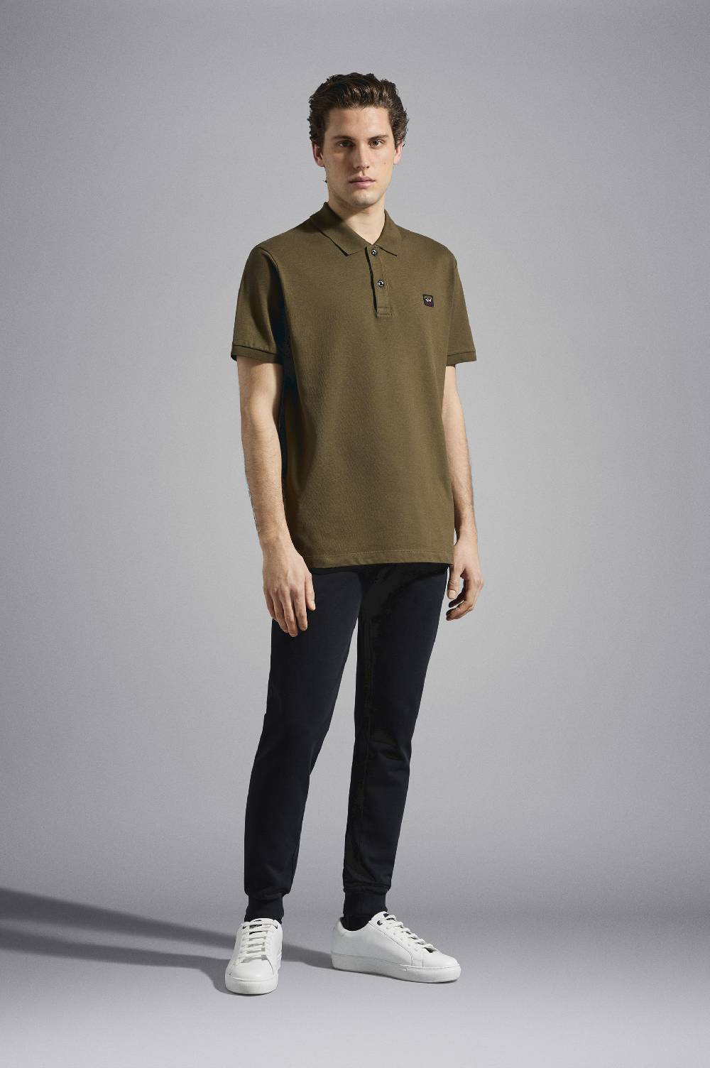 Paul & Shark Pantalone sportivo in cotone con badge iconico Paul & Shark Vendita calda
