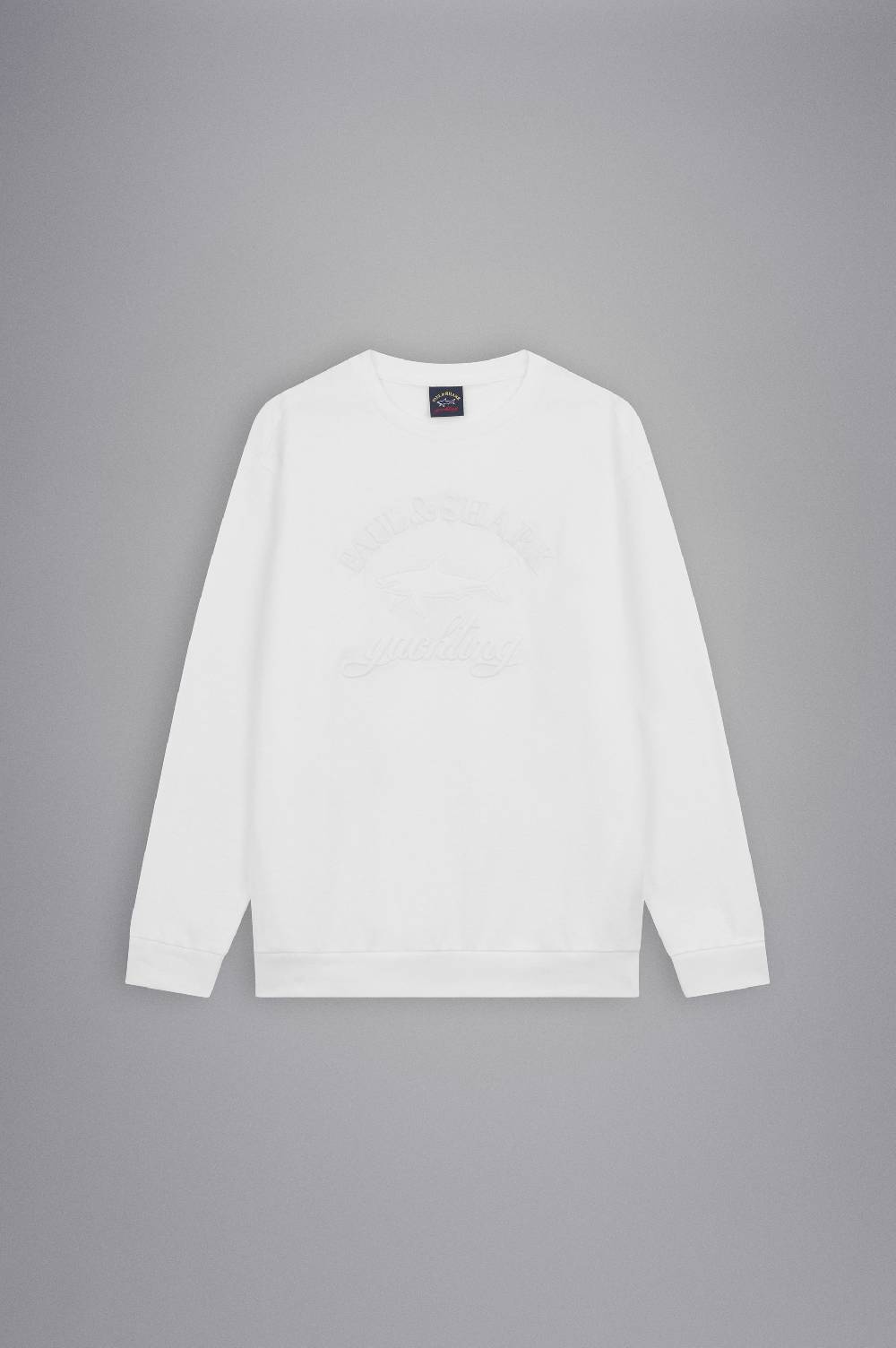 Paul & Shark Felpa in cotone con mega Logo ricamato Paul & Shark Offerte esclusive