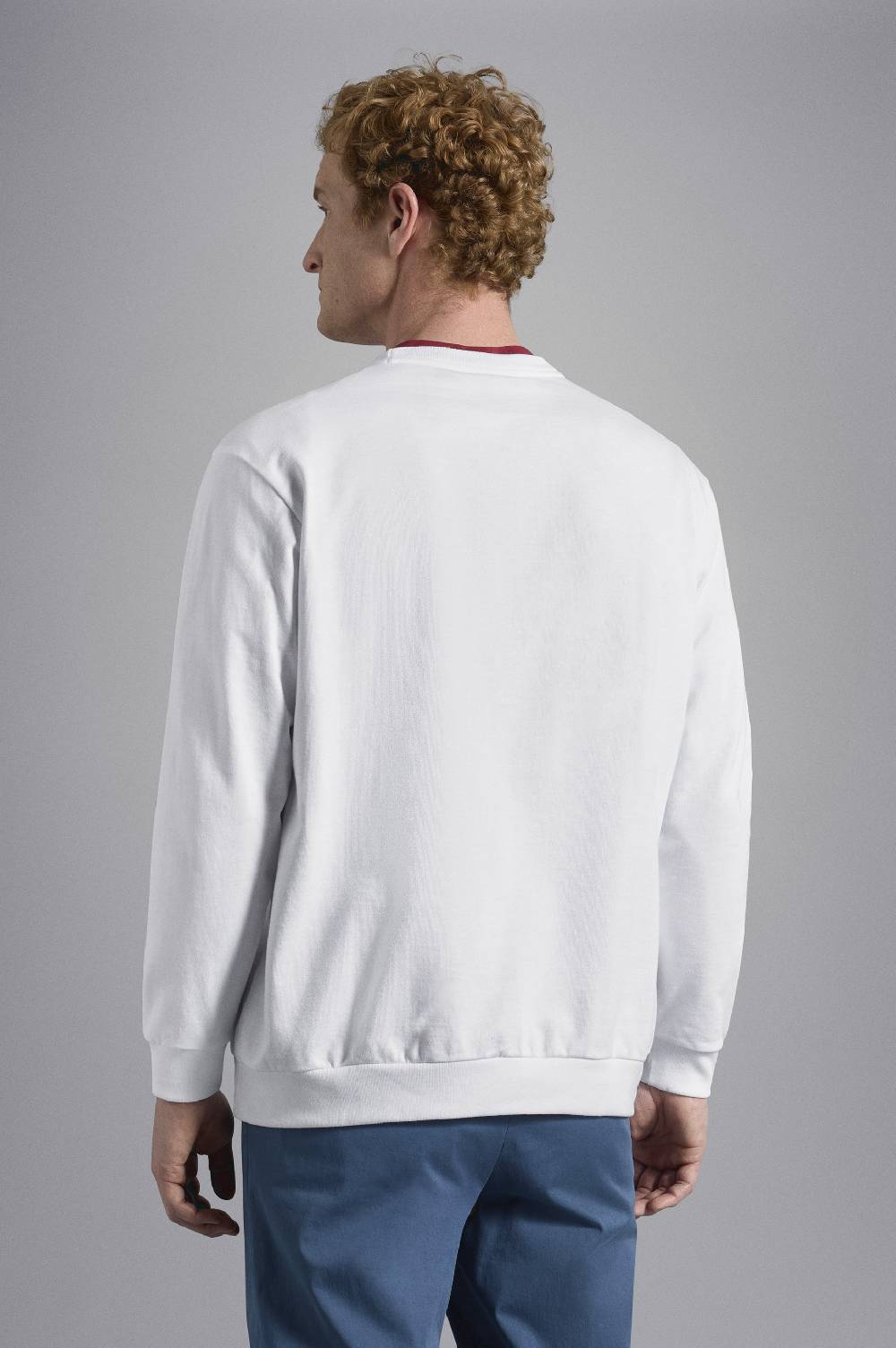 Paul & Shark Felpa in cotone con mega Logo ricamato Paul & Shark Offerte esclusive