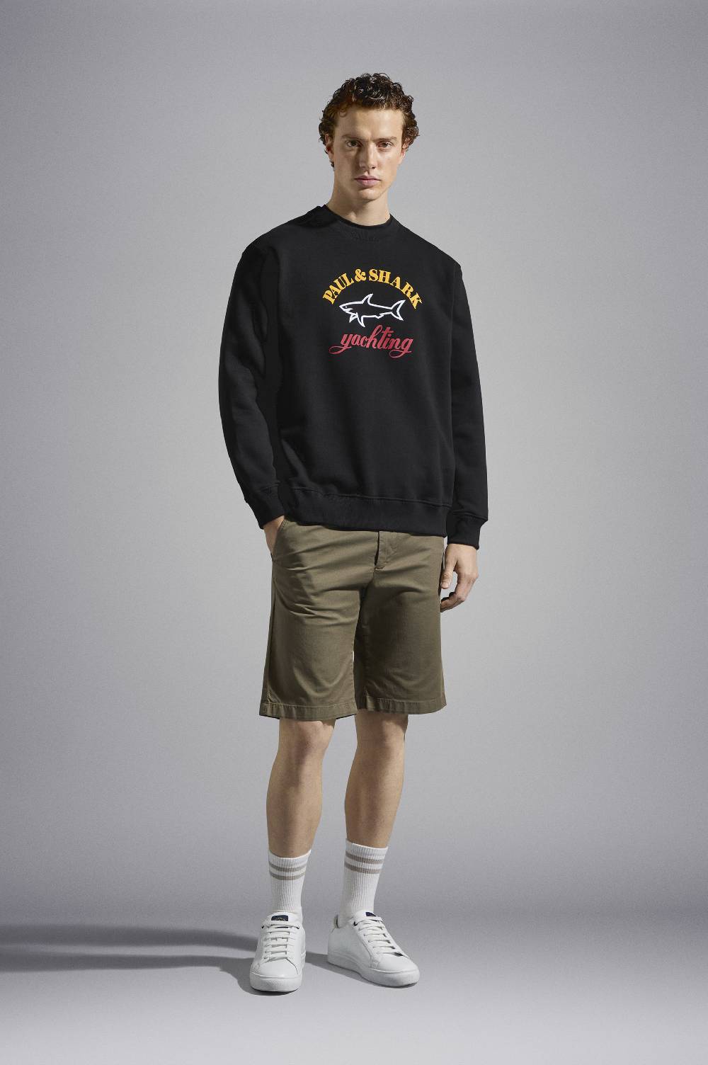 Paul & Shark felpa con stampa logo Paul & Shark Grandi sconti