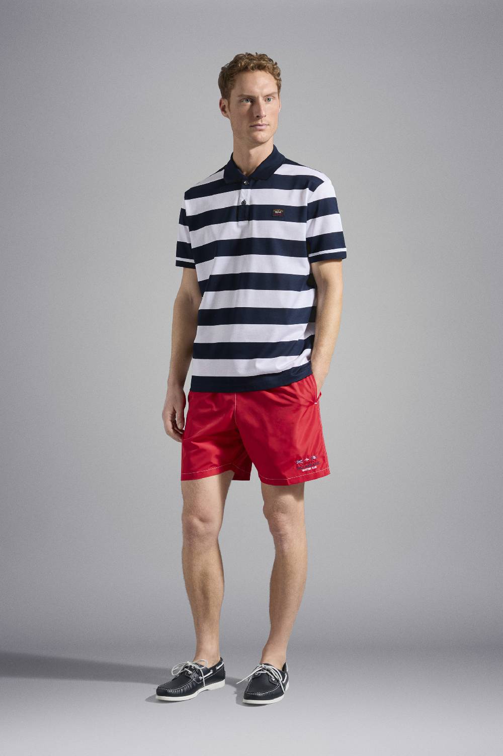 Paul & Shark Costume da bagno con ricamo nautico Paul & Shark Fino al 65% di sconto