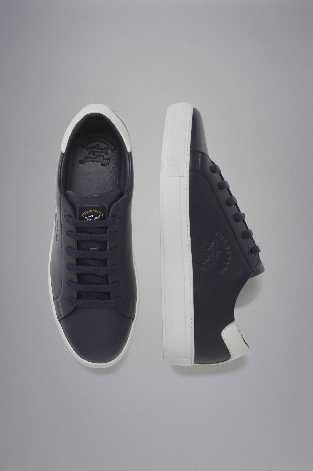 Paul & Shark Sneakers in pelle con Logo stampato Paul & Shark Super sconto