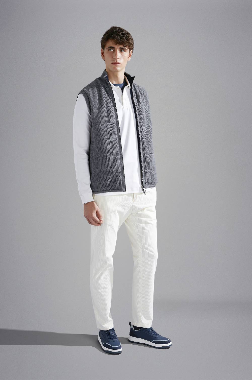 Paul & Shark Gilet Hybrid in lana, cashmere e Typhoon Platinum Paul & Shark In Vendita