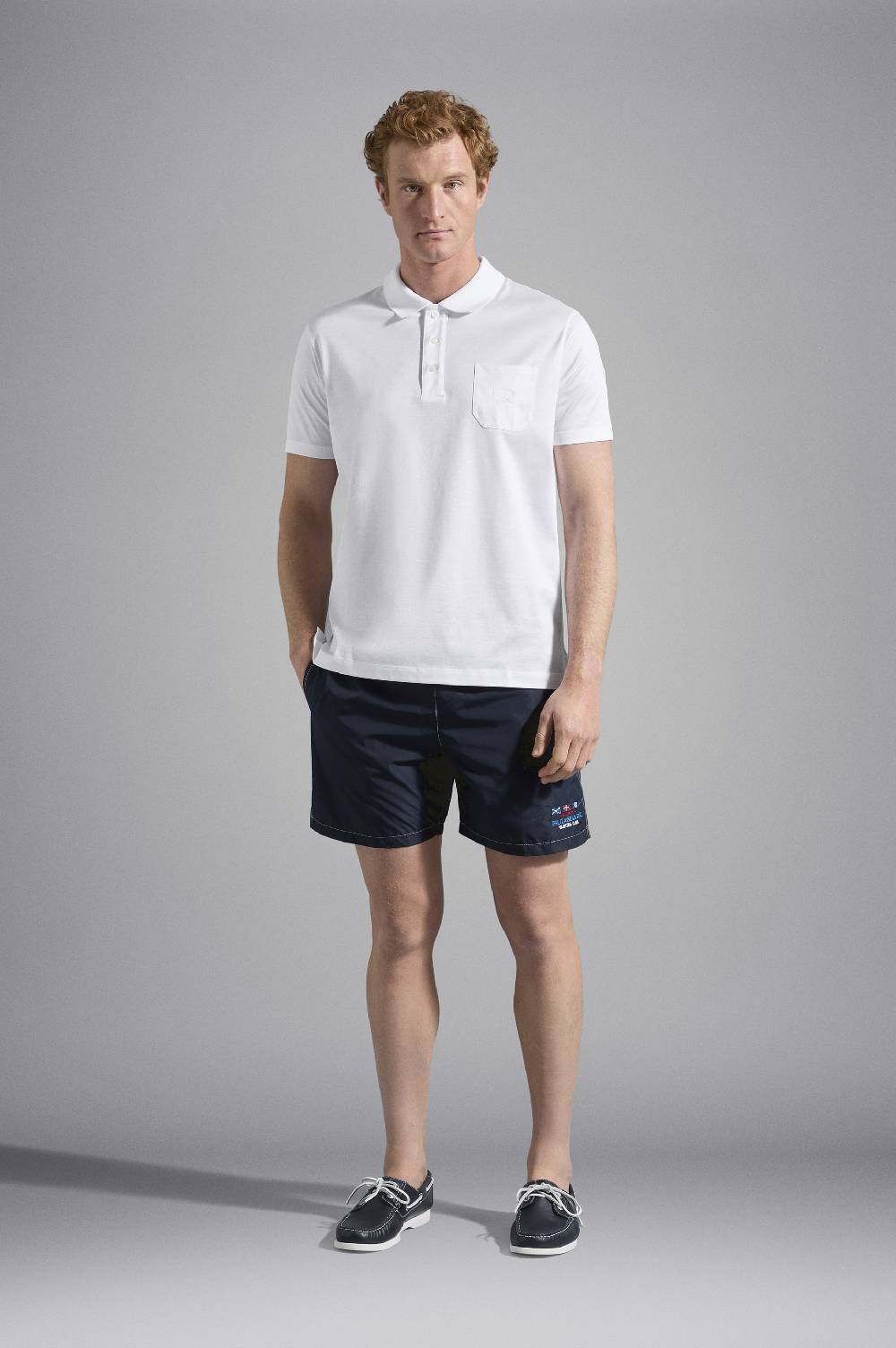 Paul & Shark Polo in jersey di cotone con Logo ricamato Paul & Shark Negozio