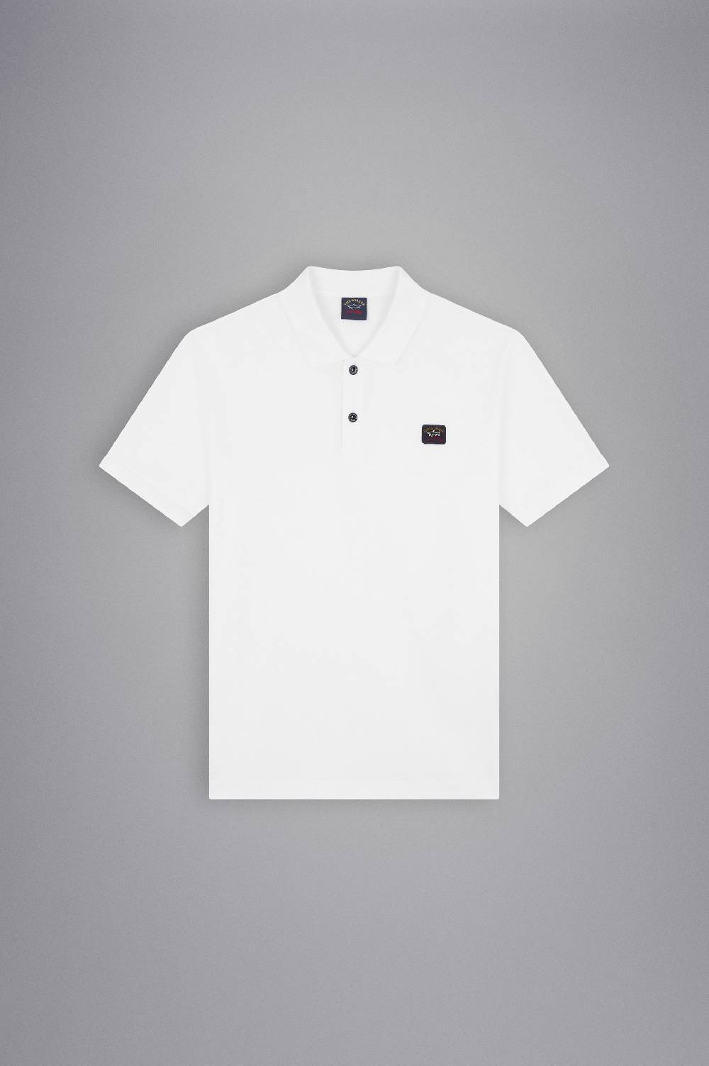 Paul & Shark Polo in cotone piqué con badge iconico Paul & Shark Sconto di tempo limitato