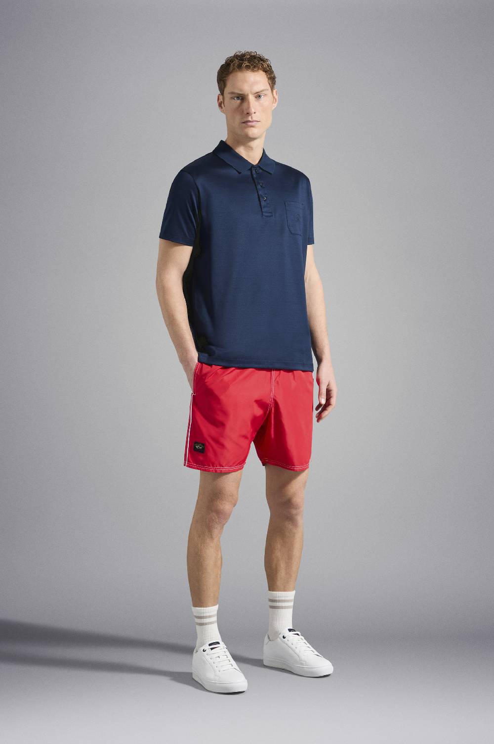 Paul & Shark Polo in jersey di cotone con Logo ricamato Paul & Shark Negozio online di fabbrica