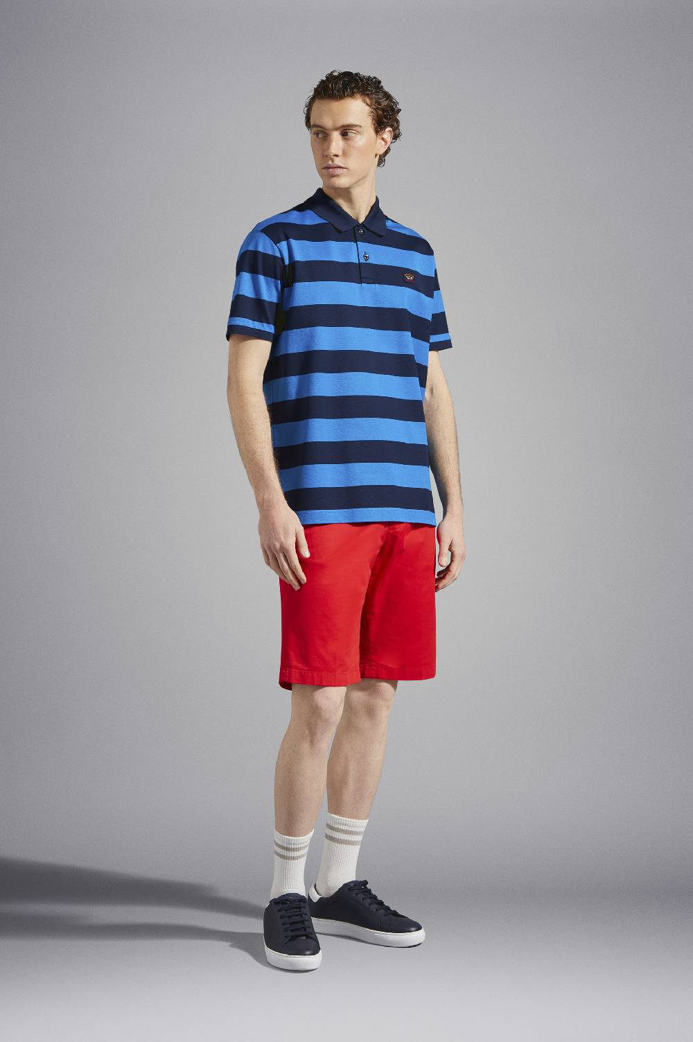 Paul & Shark Polo in cotone piqué con badge iconico Paul & Shark Offerta speciale