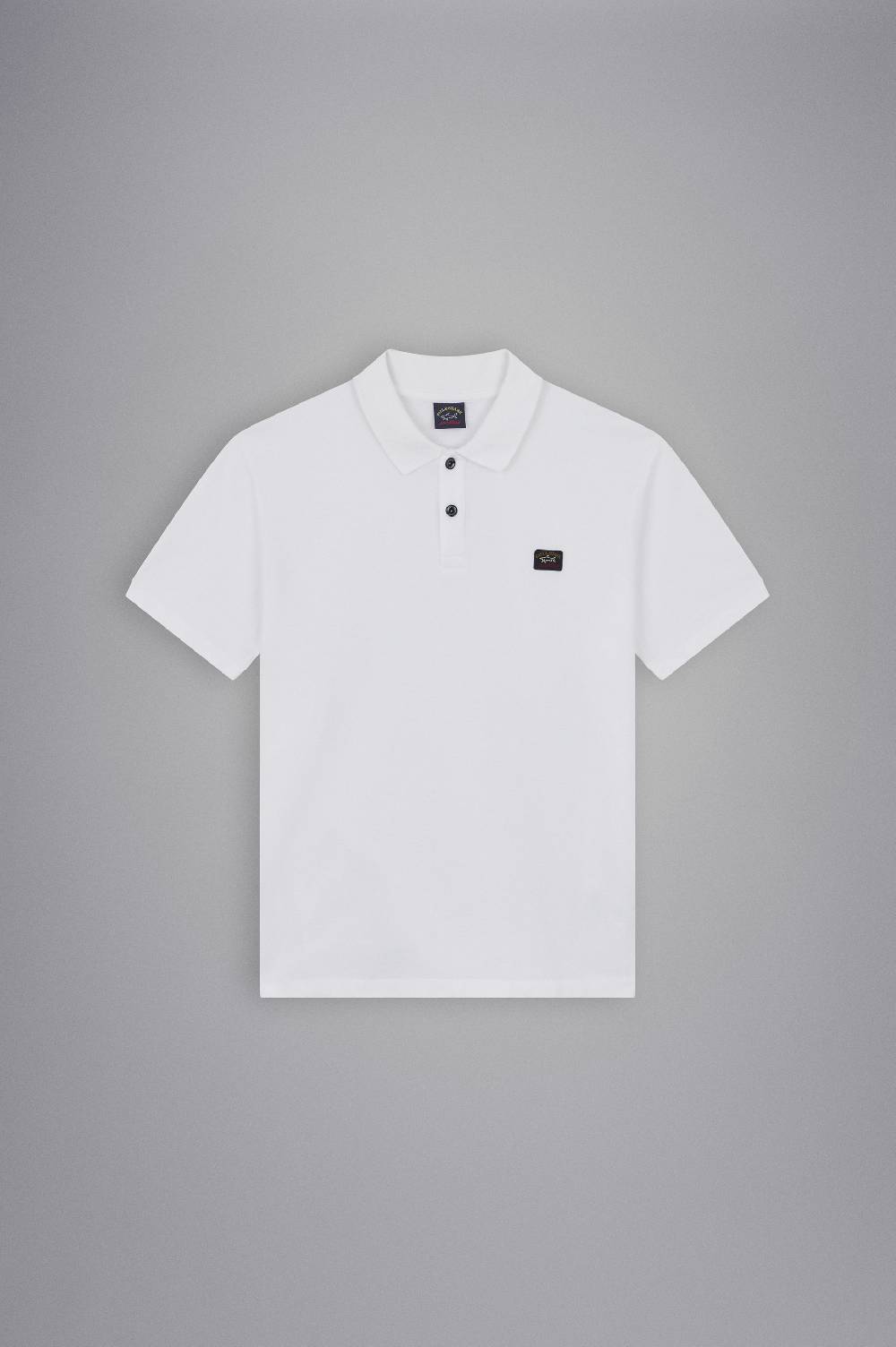 Paul & Shark Polo in cotone piqué con badge iconico Paul & Shark Comprare a buon mercato