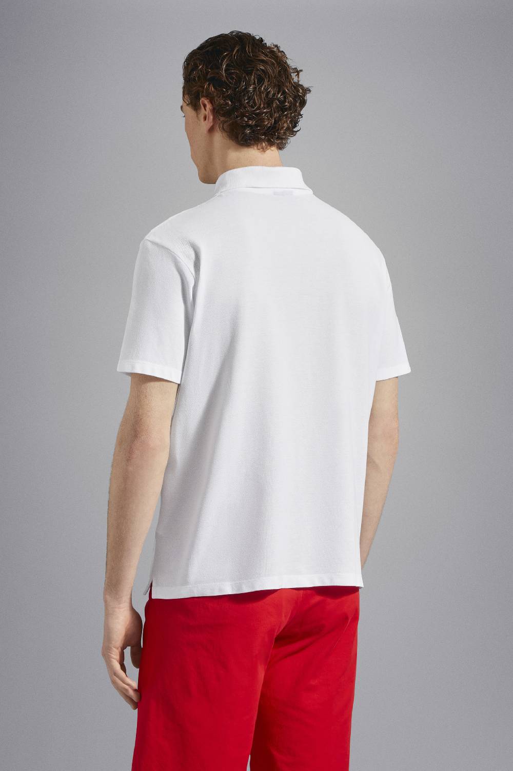 Paul & Shark Polo in cotone piqué con badge iconico Paul & Shark Comprare a buon mercato