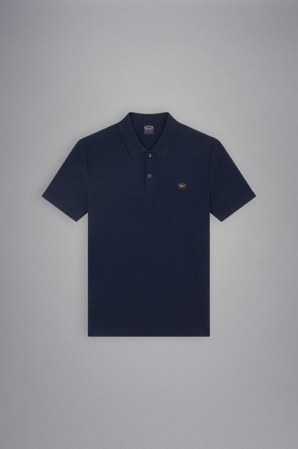 Paul & Shark Polo in cotone piqué con badge iconico Paul & Shark Grande vendita