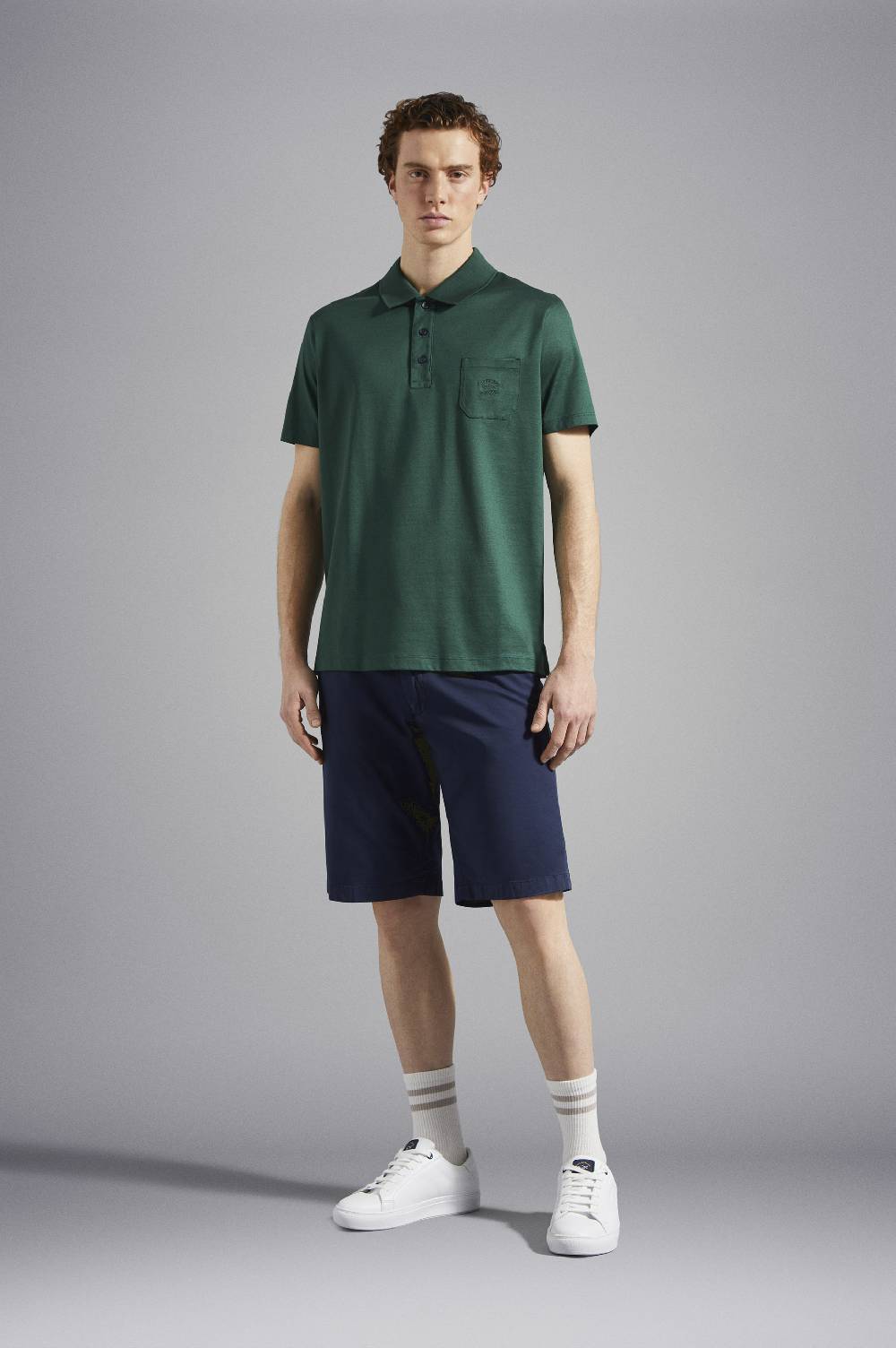 Paul & Shark Polo in jersey di cotone con Logo ricamato Paul & Shark Offerta esclusiva