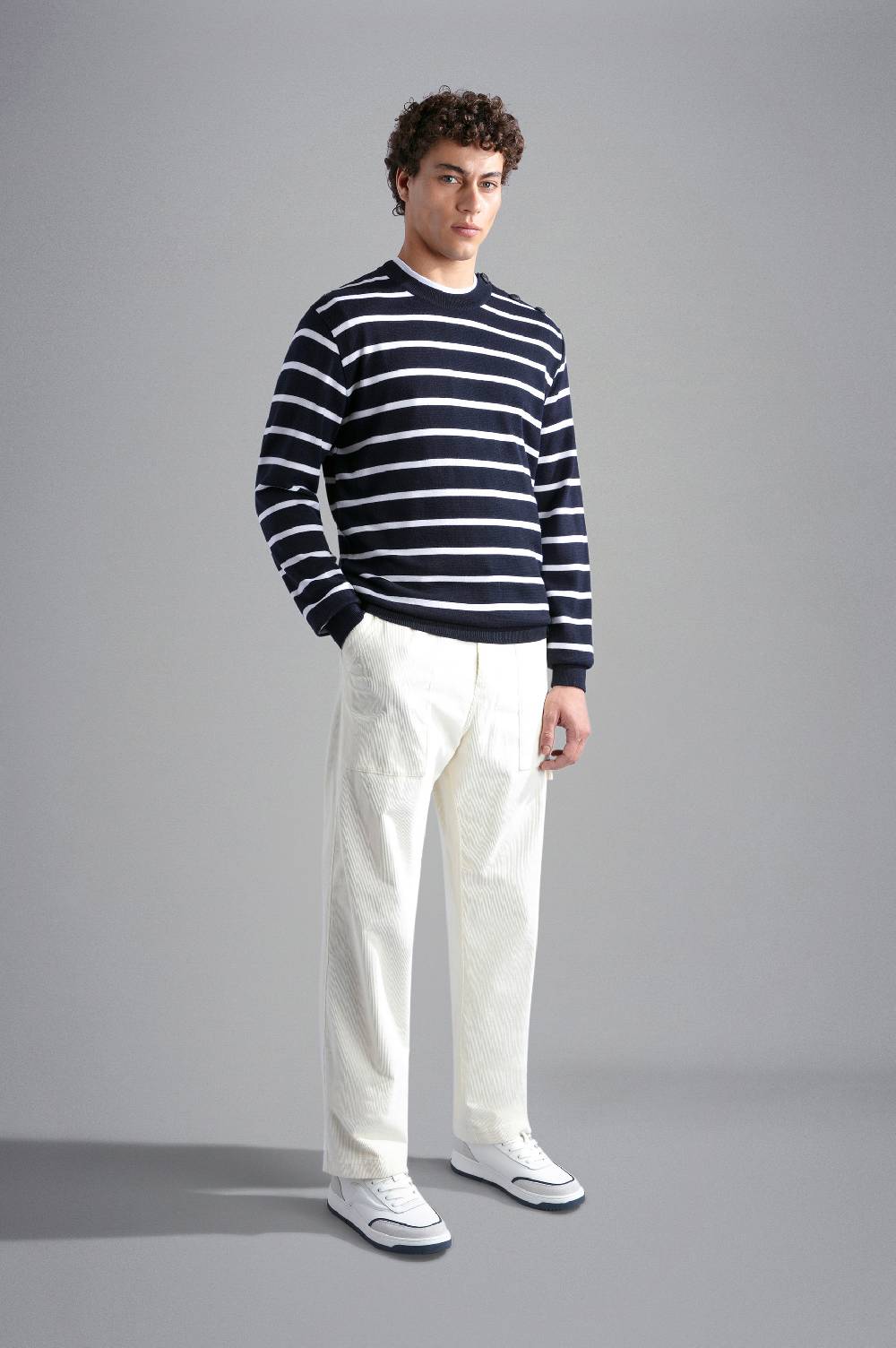 Paul & Shark Maglia in Summer Wool con motivo a righe Paul & Shark Offerta natalizia