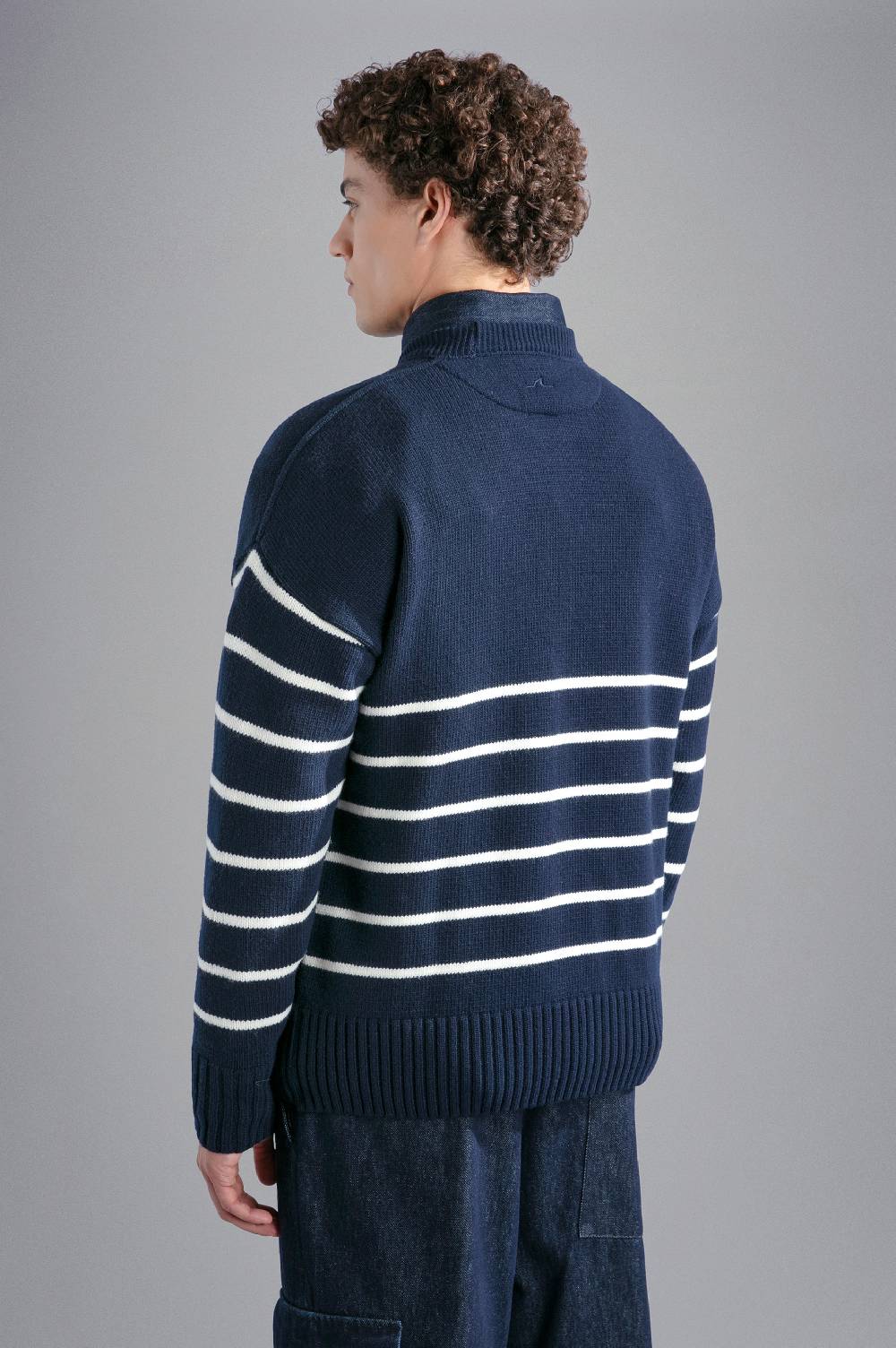 Paul & Shark Maglia in Re-Wool con intarsio Shark Paul & Shark Offerta Pasqua