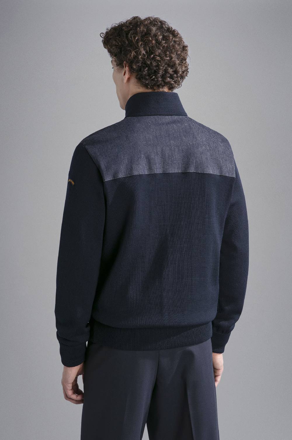 Paul & Shark Maglia in lana con inserti in denim Paul & Shark Offerta Anniversario