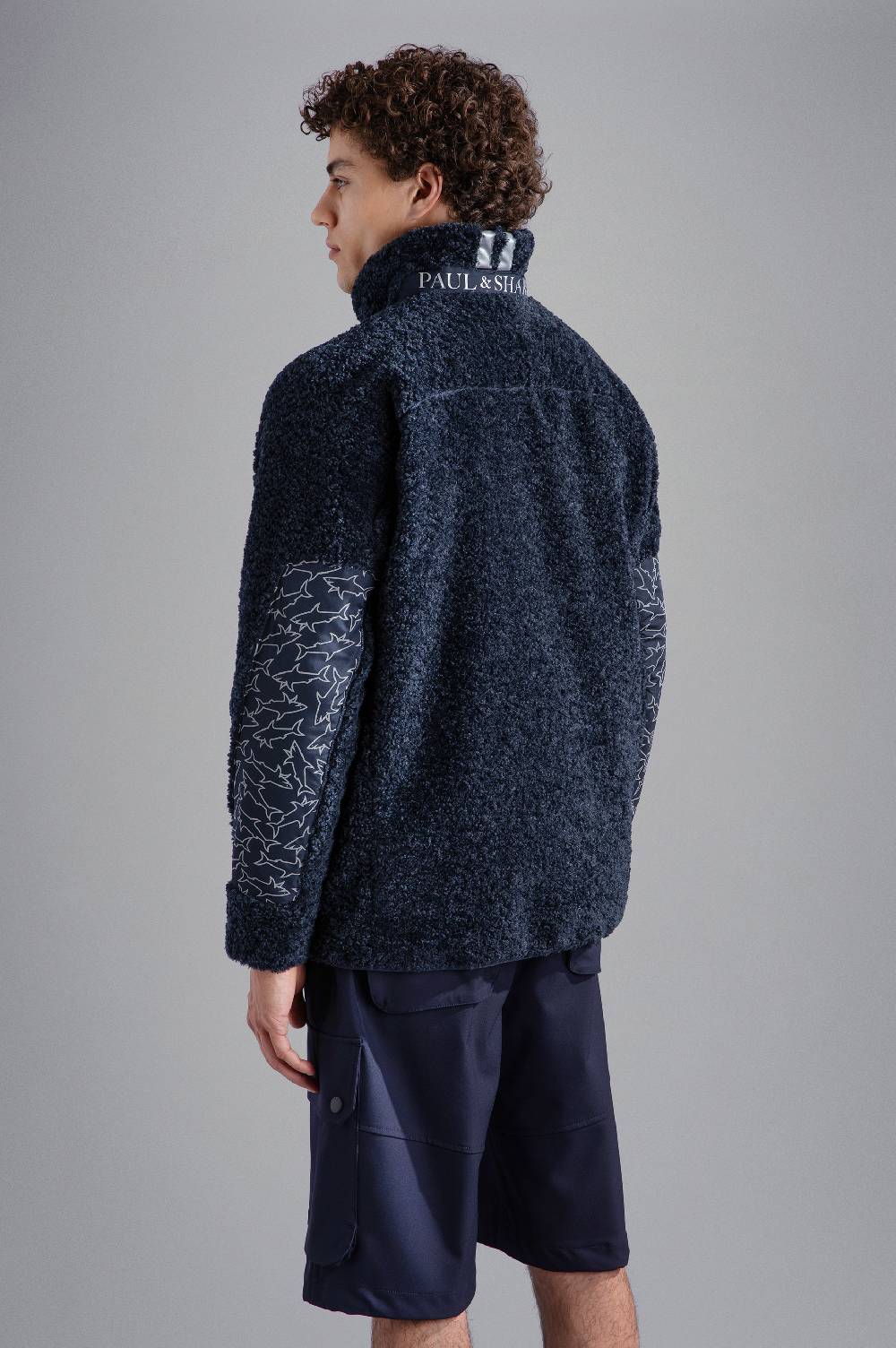 Paul & Shark Pile con inserto a contrasto Shark pattern Paul & Shark ACQUISTA ORA
