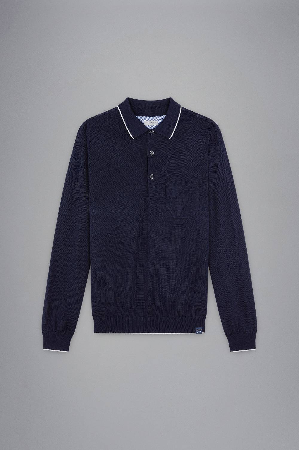 Paul & Shark Polo in Summer Wool con profili a contrasto Paul & Shark Sostegno trimestrale