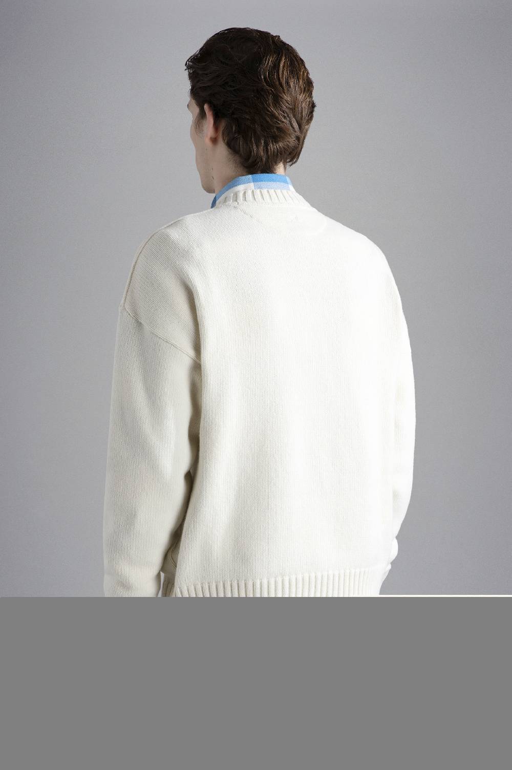 Paul & Shark Girocollo Re-Wool con ancora ricamata Paul & Shark Qualità Garantita