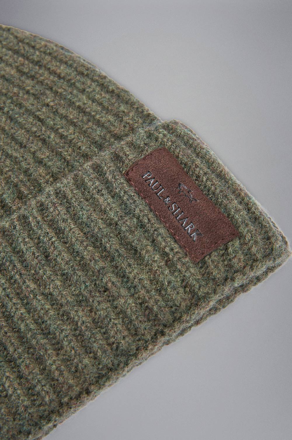Paul & Shark Berretto Re-Wool con stemma in pelle Paul & Shark Fino Al -60%