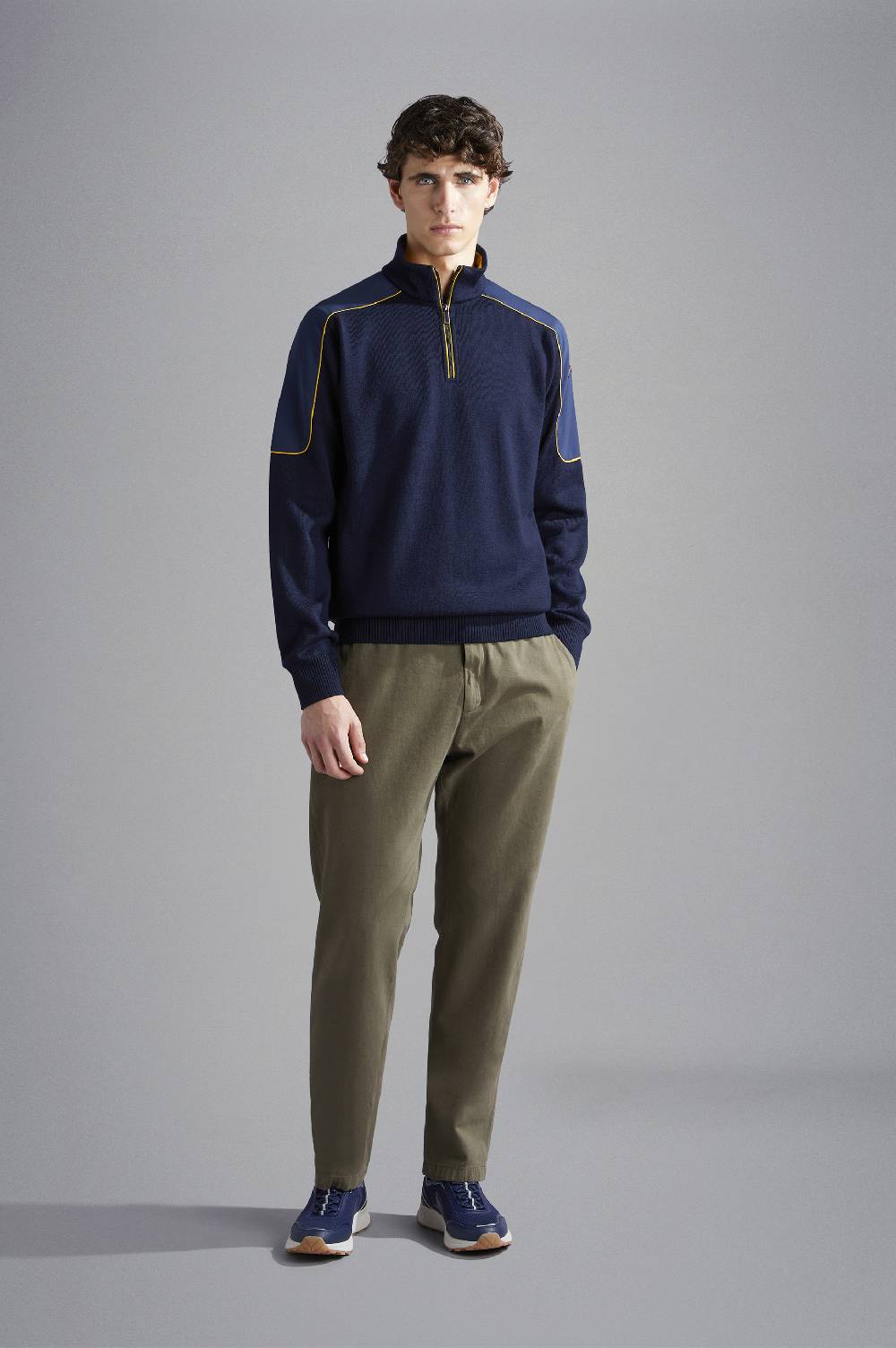 Paul & Shark Pantalone chino in Cotone e Cashmere Paul & Shark Offerte