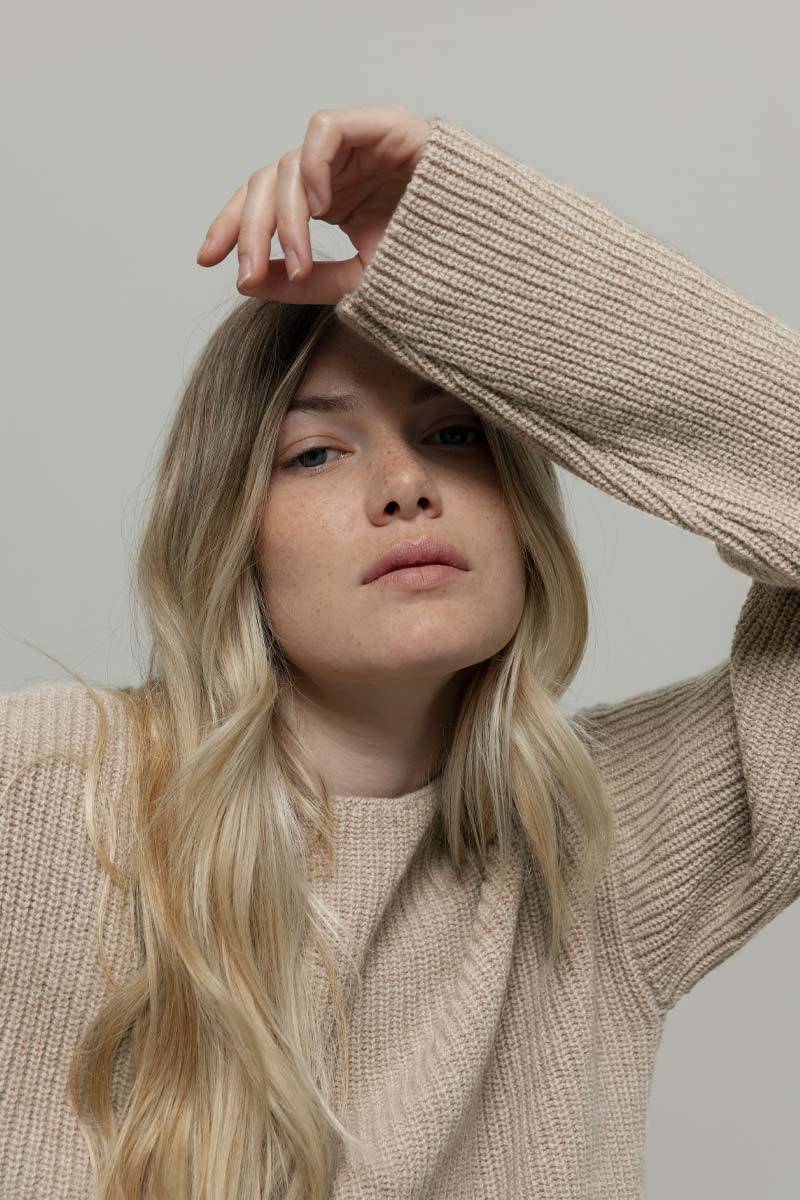 Rifò MELISSA Maglia Girocollo Donna Cashmere Rigenerato Soddisfazione Garantita
