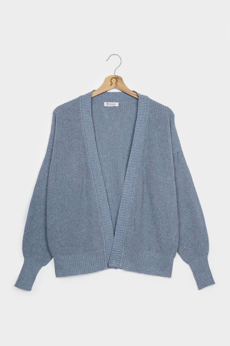 Rifò CARA Cardigan Donna Cotone Jeans Rigenerato Promozione Limitata