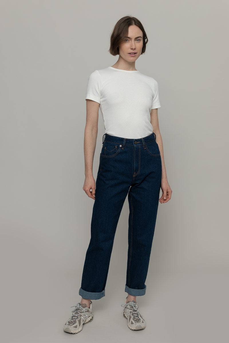Rifò AGLAIA Pantaloni Jeans Donna Cotone Rigenerato Presa