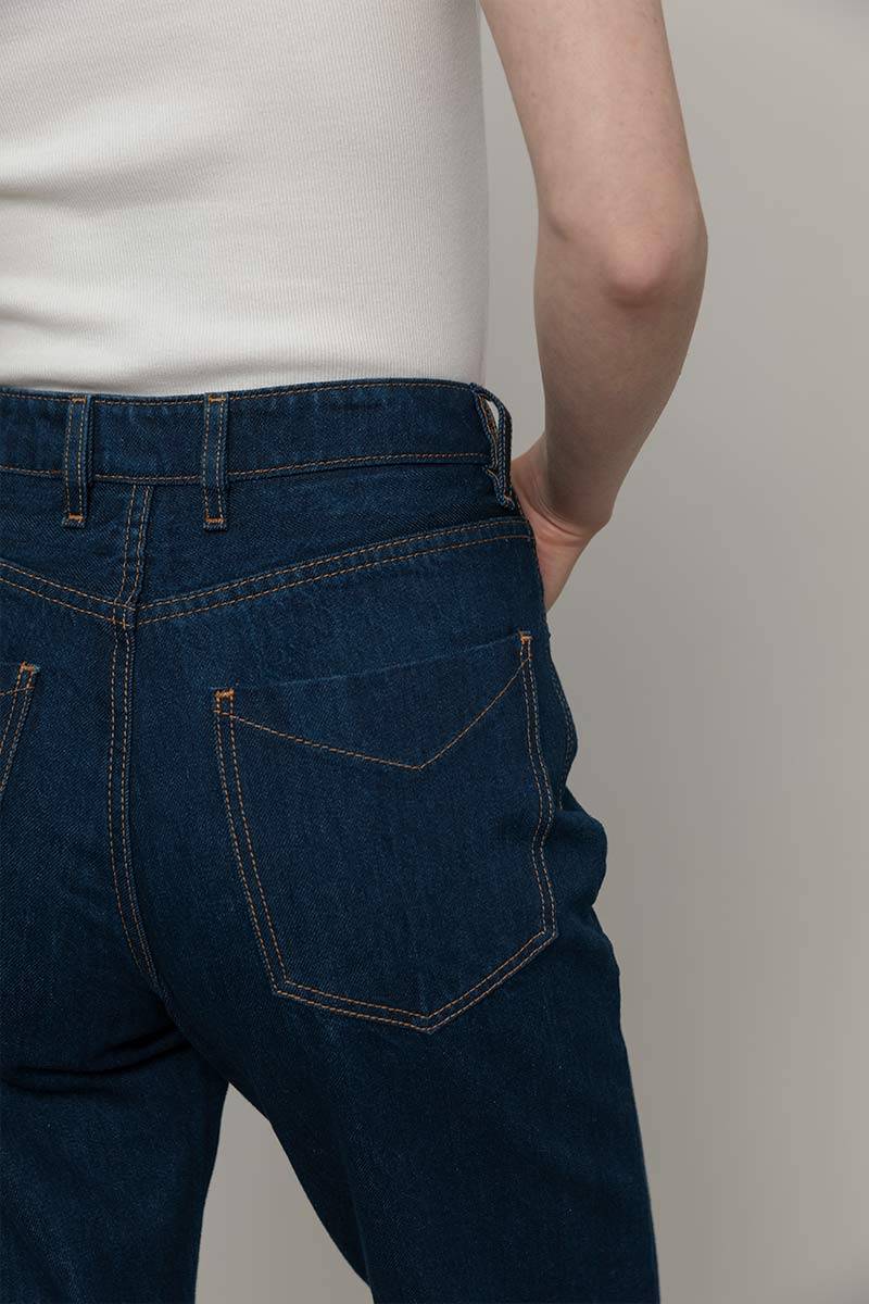 Rifò AGLAIA Pantaloni Jeans Donna Cotone Rigenerato Presa
