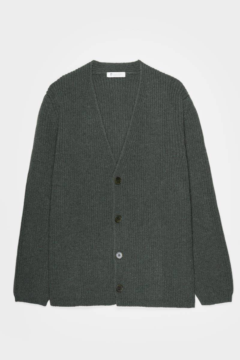 Rifò CLETO Cardigan Unisex Lana Rigenerata Sconto