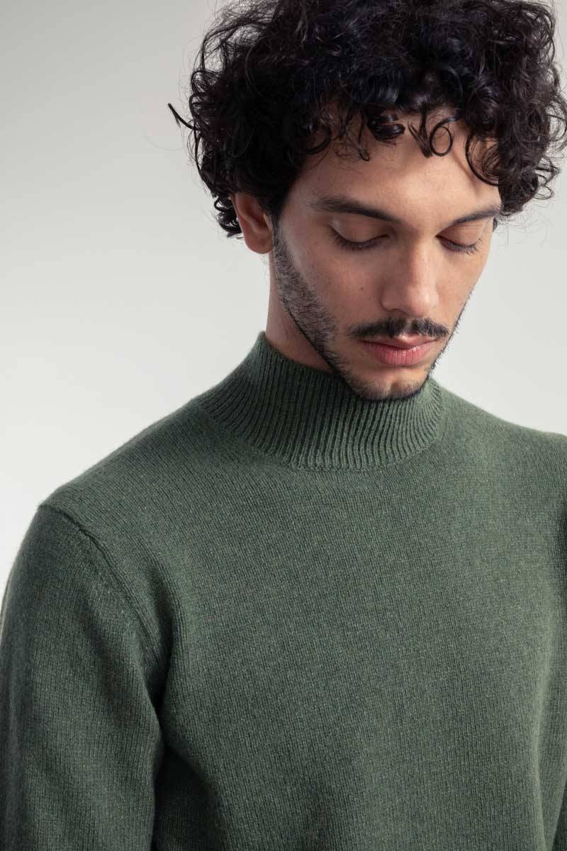 Rifò CLEMENTE Maglia Collo Alto Uomo Cashmere Rigenerato Offerta