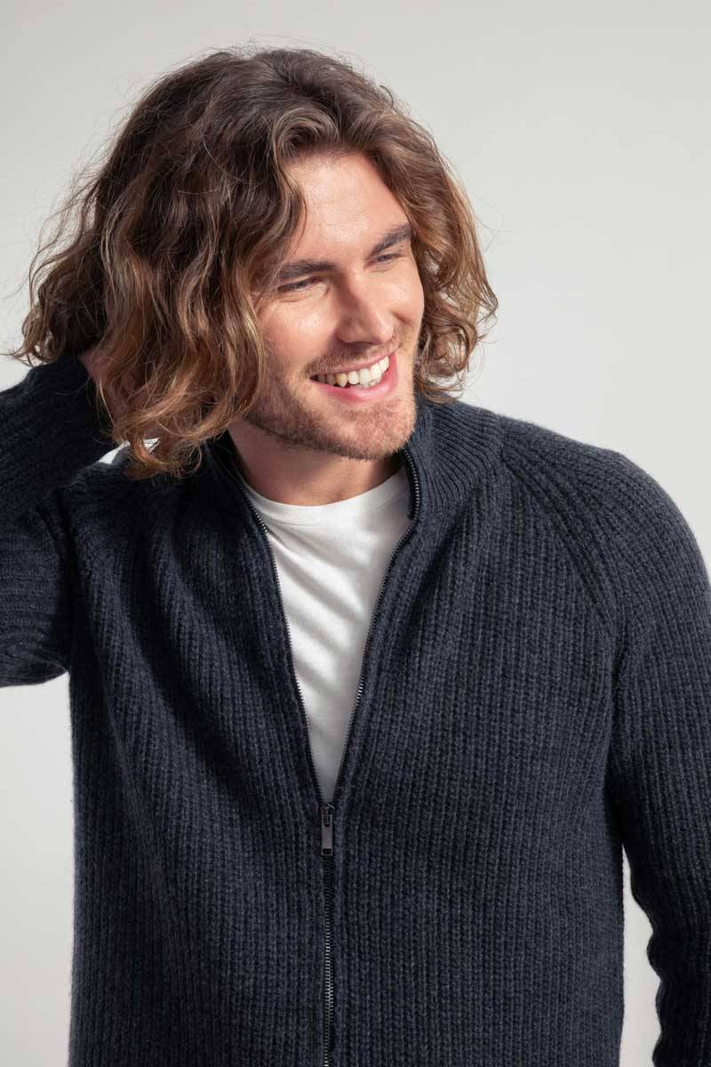 Rifò IPPOLITO Cardigan Uomo Cashmere Rigenerato In Vendita