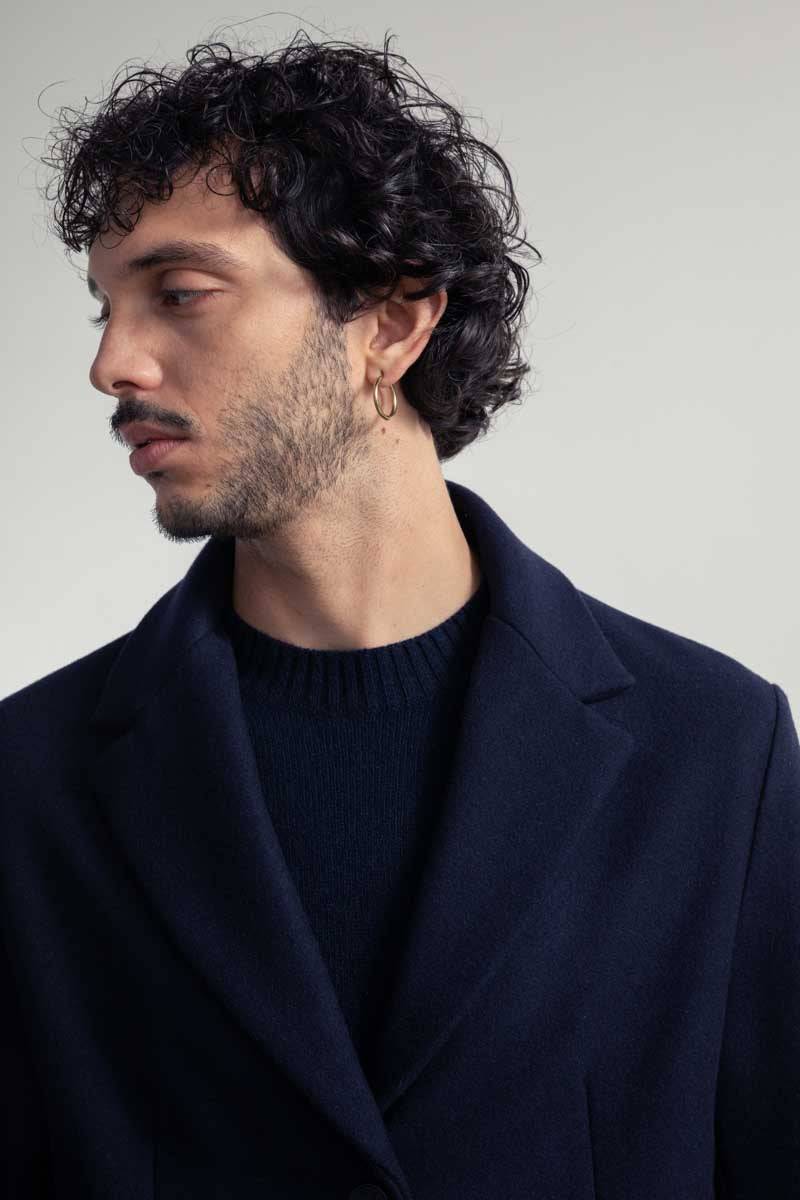 Rifò GILBERTO Cappotto Uomo Lana Rigenerata In Saldo