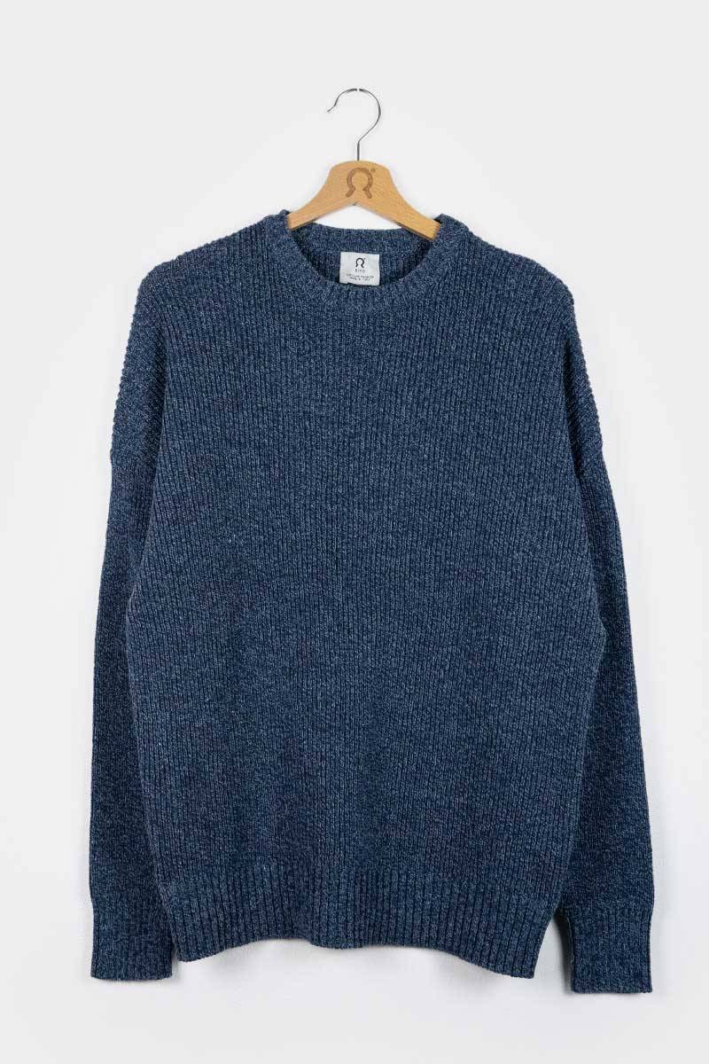 Rifò COSIMO Maglia Uomo Cotone Jeans Rigenerato Offerta speciale