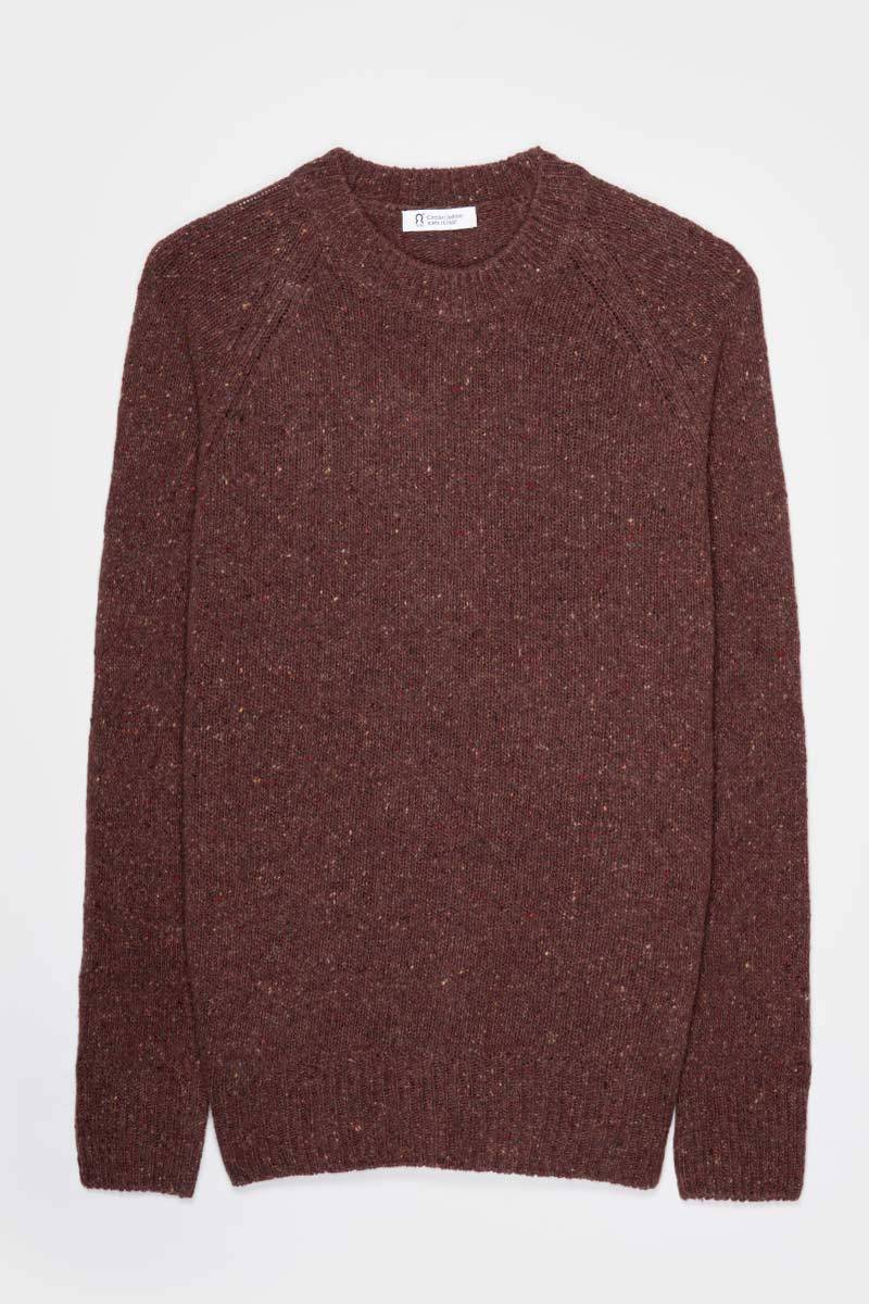 Rifò ALFREDO Maglia Girocollo Unisex Cashmere Rigenerato Grande vendita