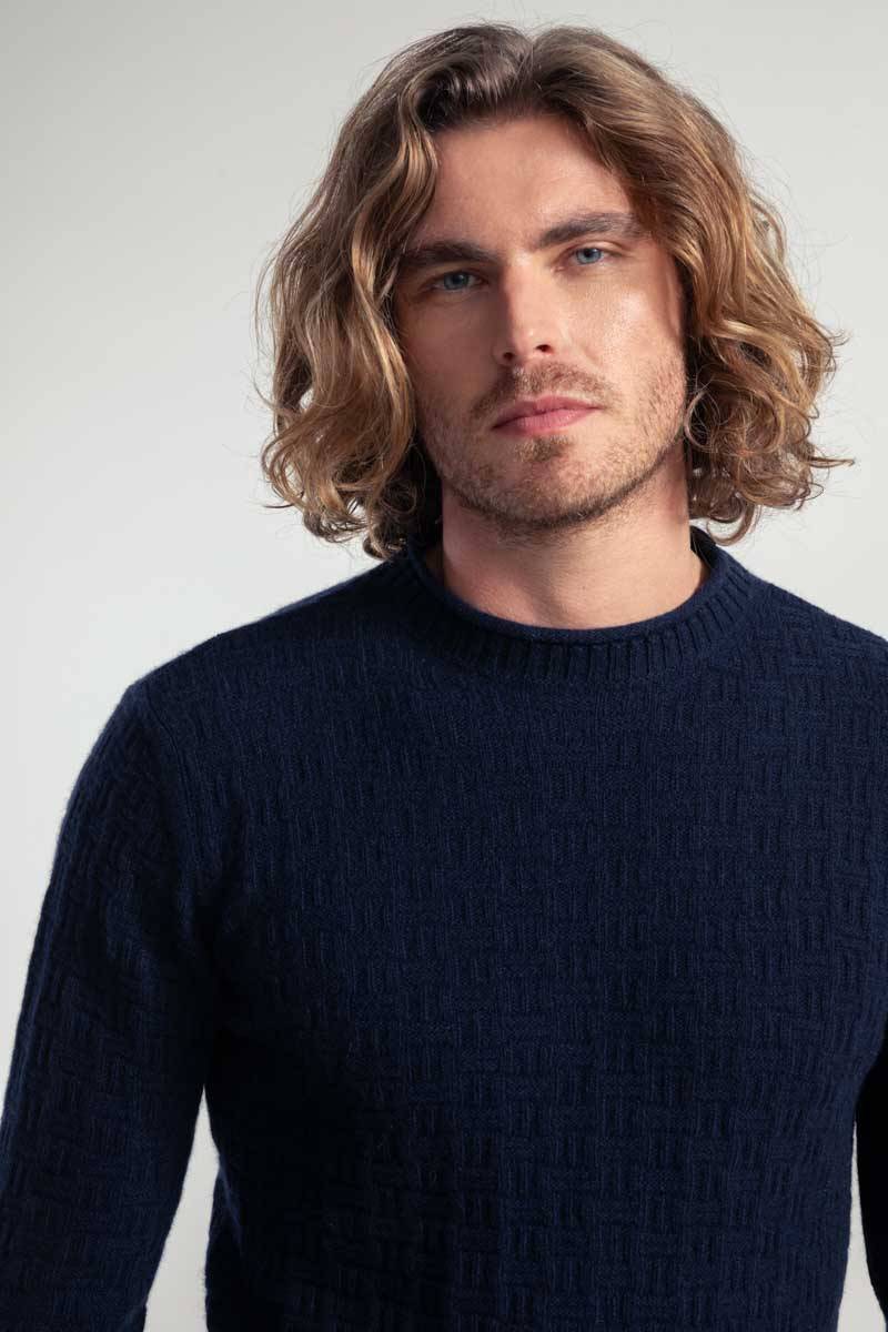 Rifò FERNANDO Maglia Uomo Cashmere Rigenerato Vendite stagionali