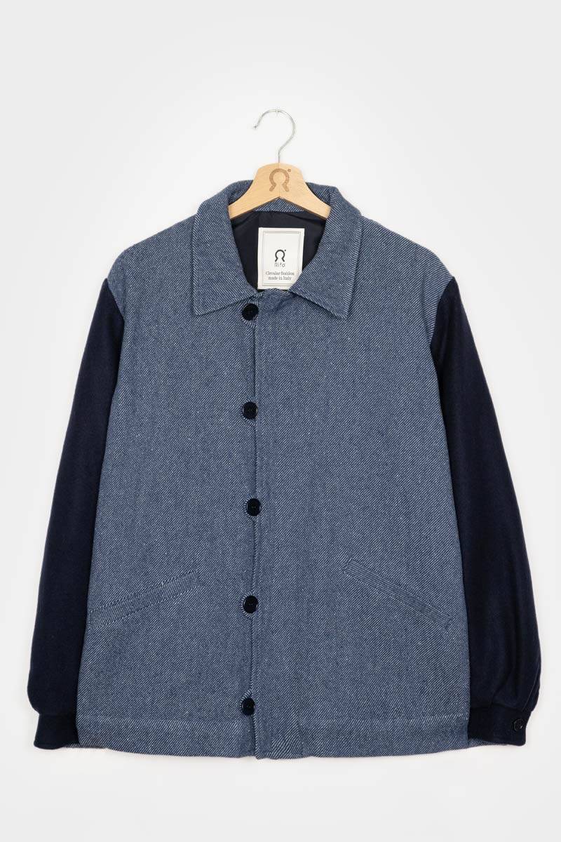 Rifò LEONE Giacca Bomber Unisex Lana Rigenerata Offerta Giorno del Papà