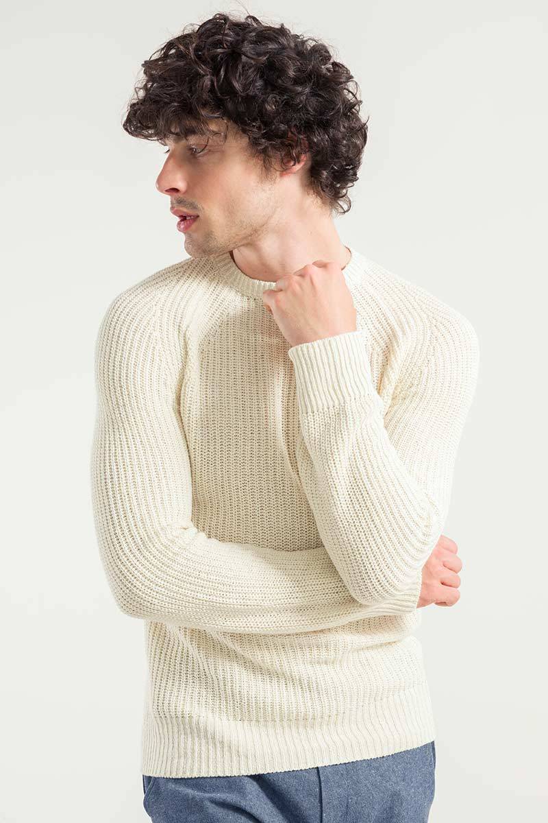Rifò VEGA Maglia Seta Rigenerata Unisex Smaltimento dello stoccaggio