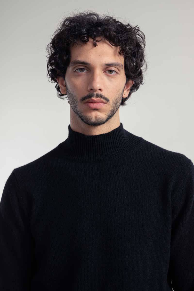 Rifò CLEMENTE Maglia Collo Alto Uomo Cashmere Rigenerato Latest fashion