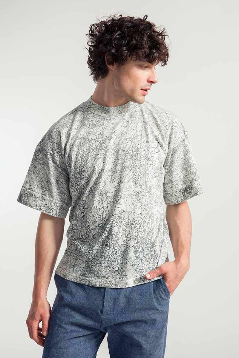 Rifò RAKU T-Shirt Oversize Unisex Cotone Rigenerato Lightning offer