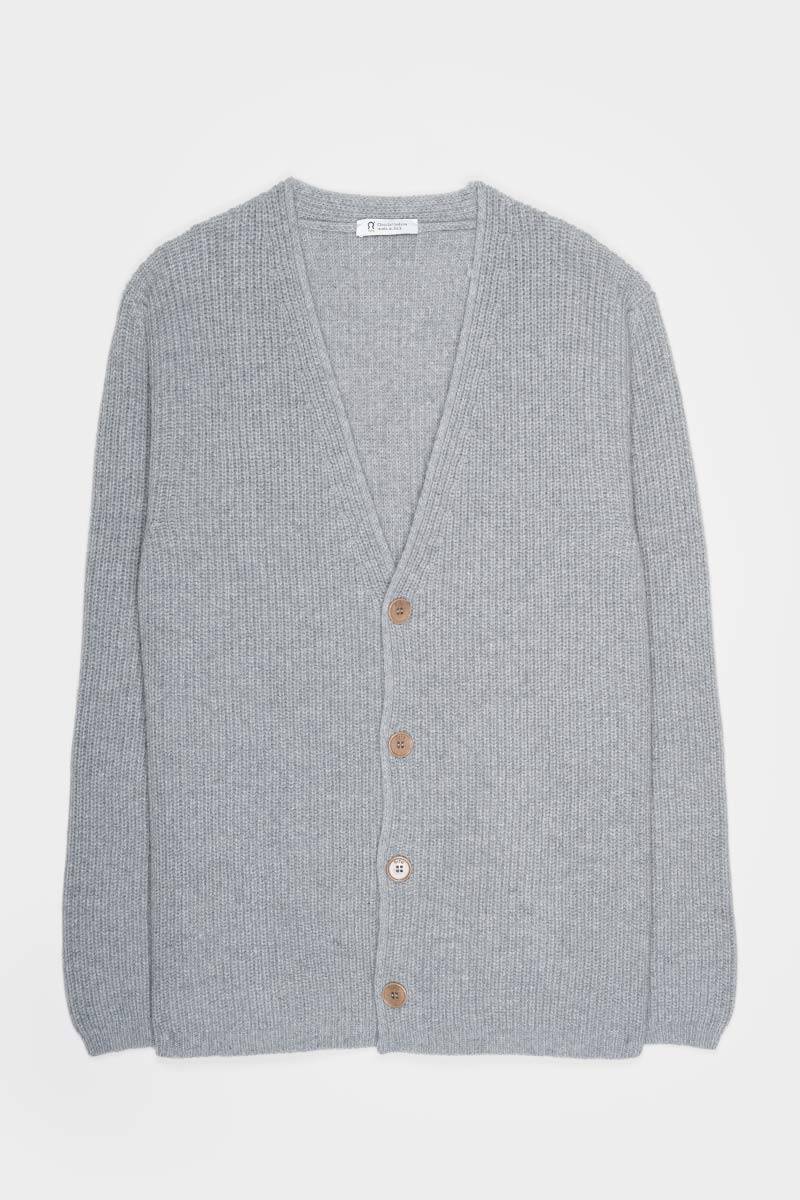 Rifò CLETO Cardigan Unisex Lana Rigenerata Enormi risparmi