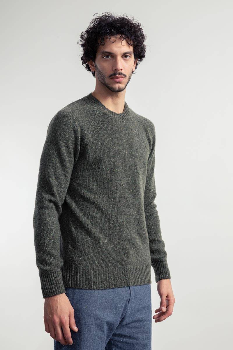 Rifò ALFREDO Maglia Girocollo Unisex Cashmere Rigenerato Prezzo basso