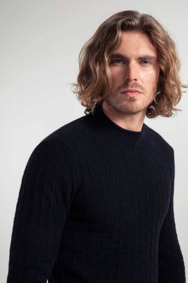 Rifò FERNANDO Maglia Uomo Cashmere Rigenerato Ritorno libero