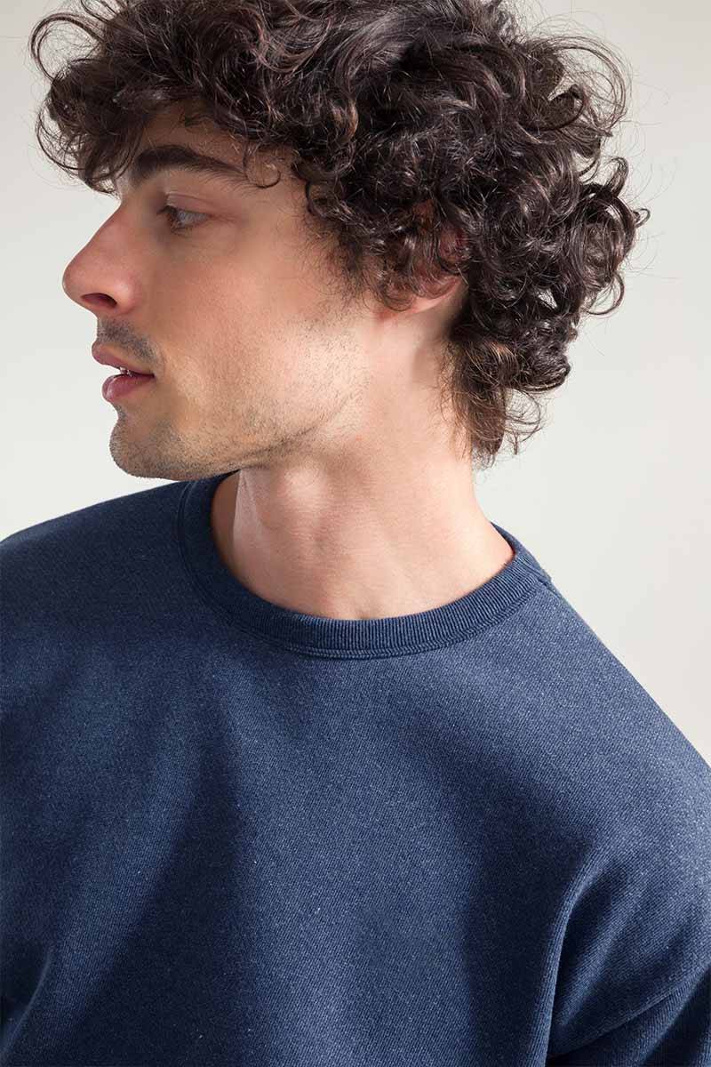 Rifò RAFAEL Felpa Uomo Cotone Jeans Rigenerato Ultimi due giorni