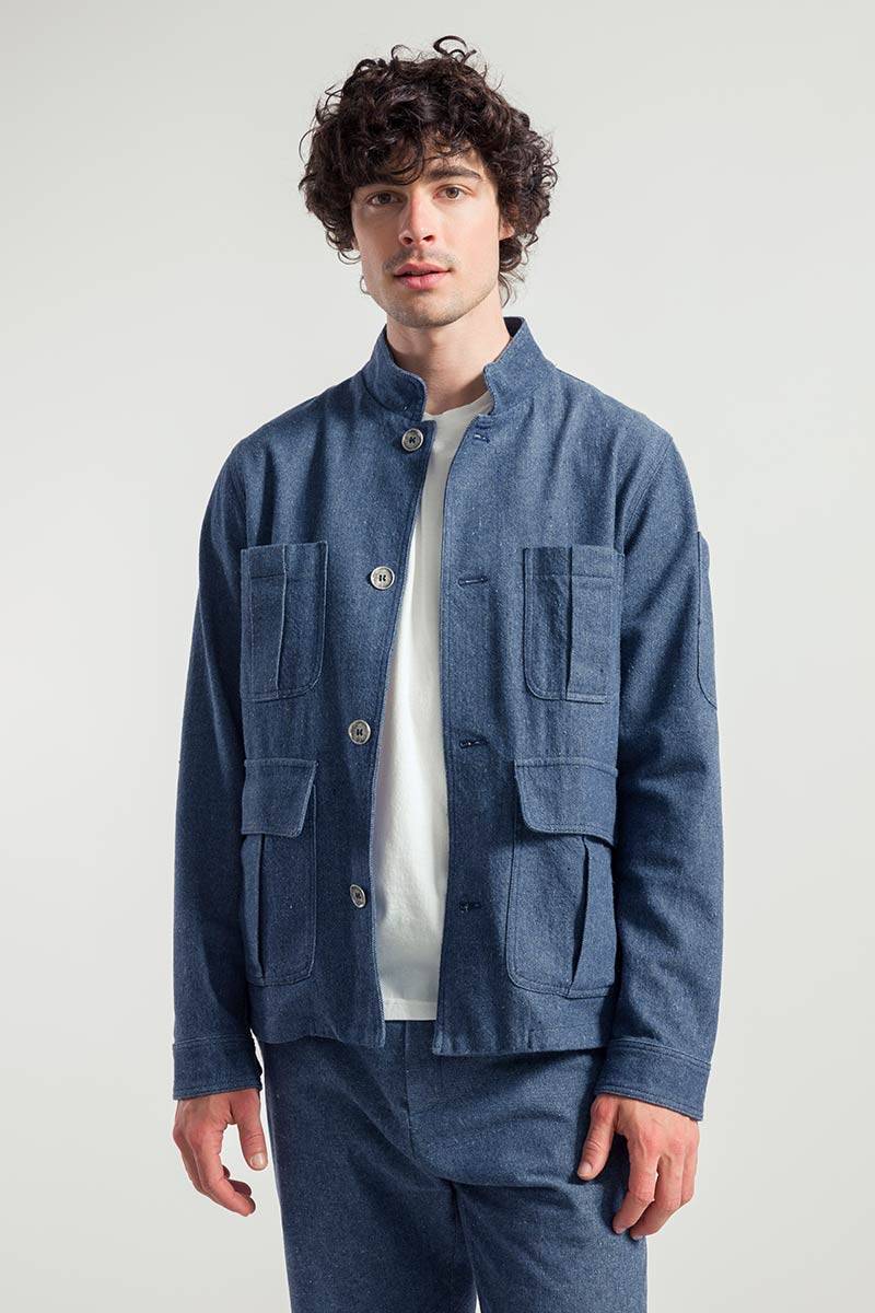 Rifò ENEA Giacca Uomo Jeans Rigenerato Super sconto