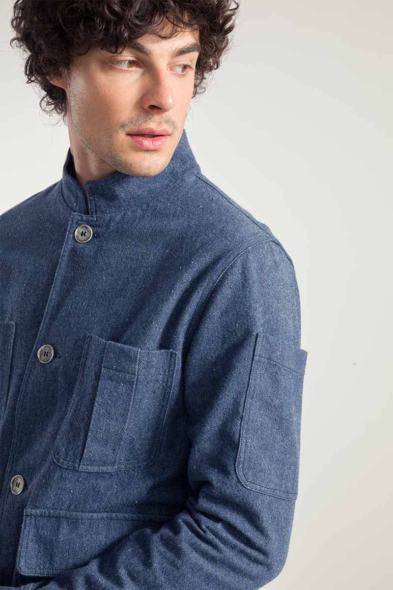 Rifò ENEA Giacca Uomo Jeans Rigenerato Super sconto