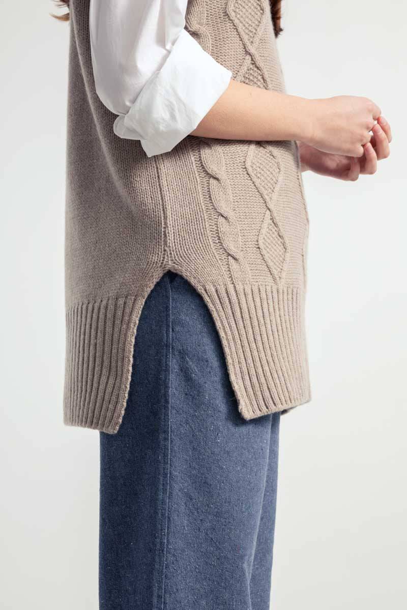 Rifò NORMA Gilet Donna Lana Rigenerata 50% di sconto con spedizione gratuita