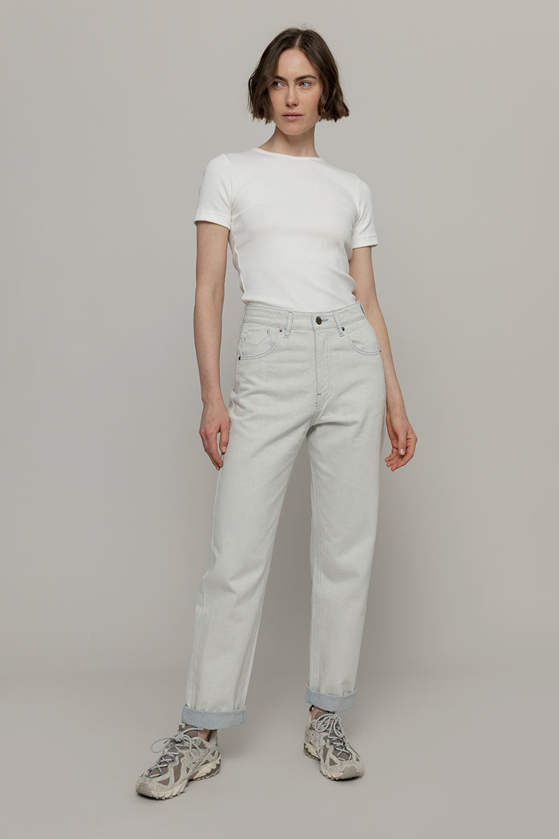 Rifò AGLAIA Pantaloni Jeans Donna Cotone Rigenerato Officina